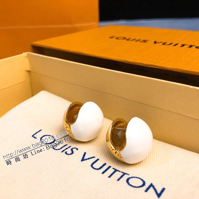 Louis Vuitton新款飾品 路易威登金屬半球耳釘 LV不對稱耳釘耳環  zglv2091